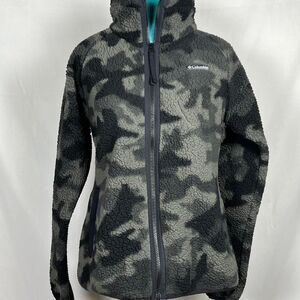 Columbia Sportswear Camo Sherpa Fleece Full Zip Jacket (Size S)